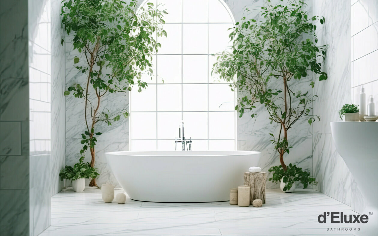 Okúzľujúce mramorové kúpeľne v znamení luxusu